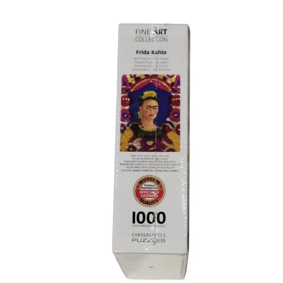 EuroGraphics Frida Kahlo 1000‑Piece Self‑Portrait With Thorn Necklace Puzzle NEW - Picture 4 of 7
